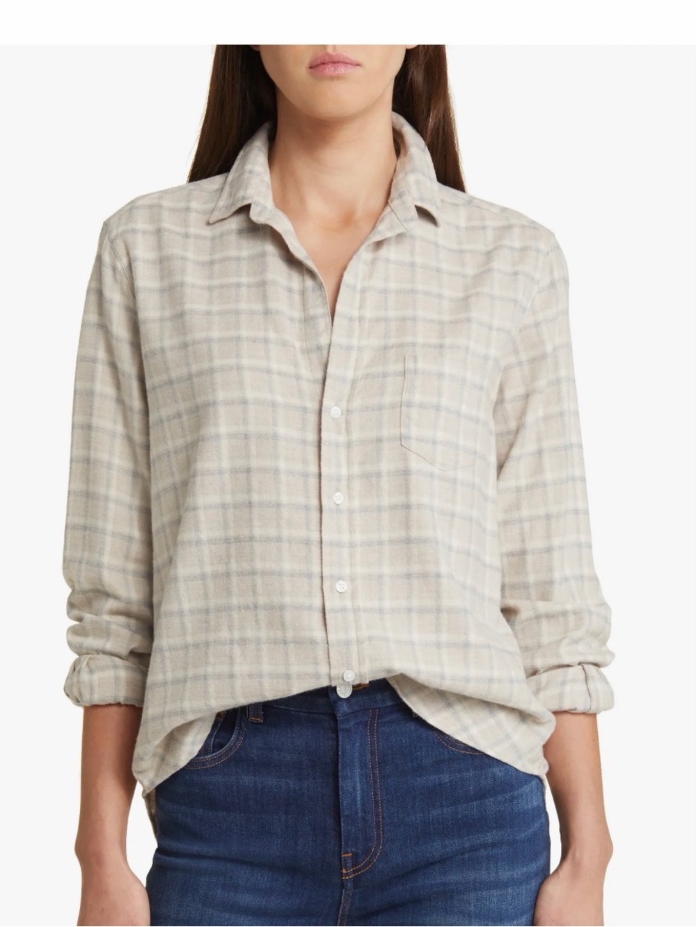 Frank & Eileen Eileen Flannel Cotton Button Down Italian Woven Shirt